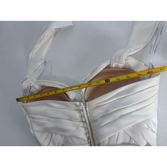 Amy & Eve Strapless Wedding Dress Bridal Gown Off Shoulder Sweetheart Mermaid - Picture 13 of 15